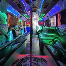 Austin party bus package—20 passengers for 5 hours, includes 2 entertainers